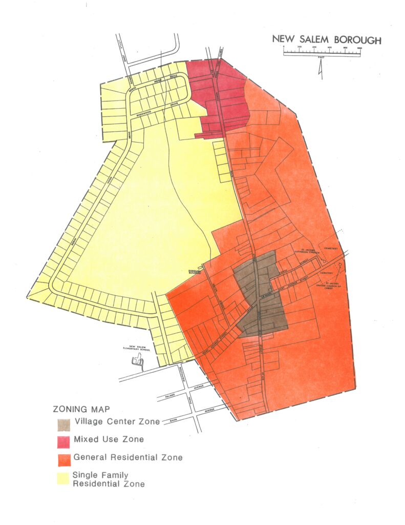 New Salem Borough Zoning Map